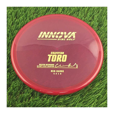 Innova Champion Toro with Calvin Heimburg 5X DGPT Event Champion Stamp - 171g - Translucent Red