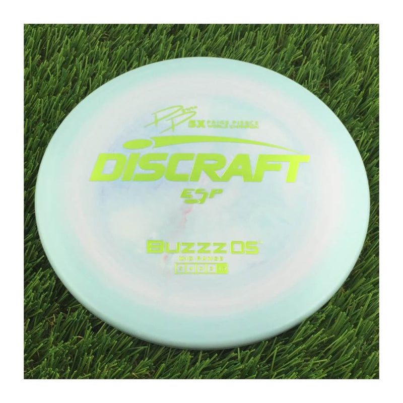 Discraft ESP BuzzzOS with PP 29190 5X Paige Pierce World Champion Stamp - 177g - Solid Light Blue