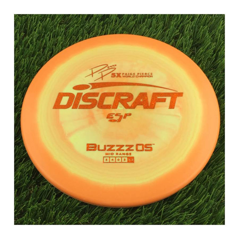 Discraft ESP BuzzzOS with PP 29190 5X Paige Pierce World Champion Stamp - 177g - Solid Orange