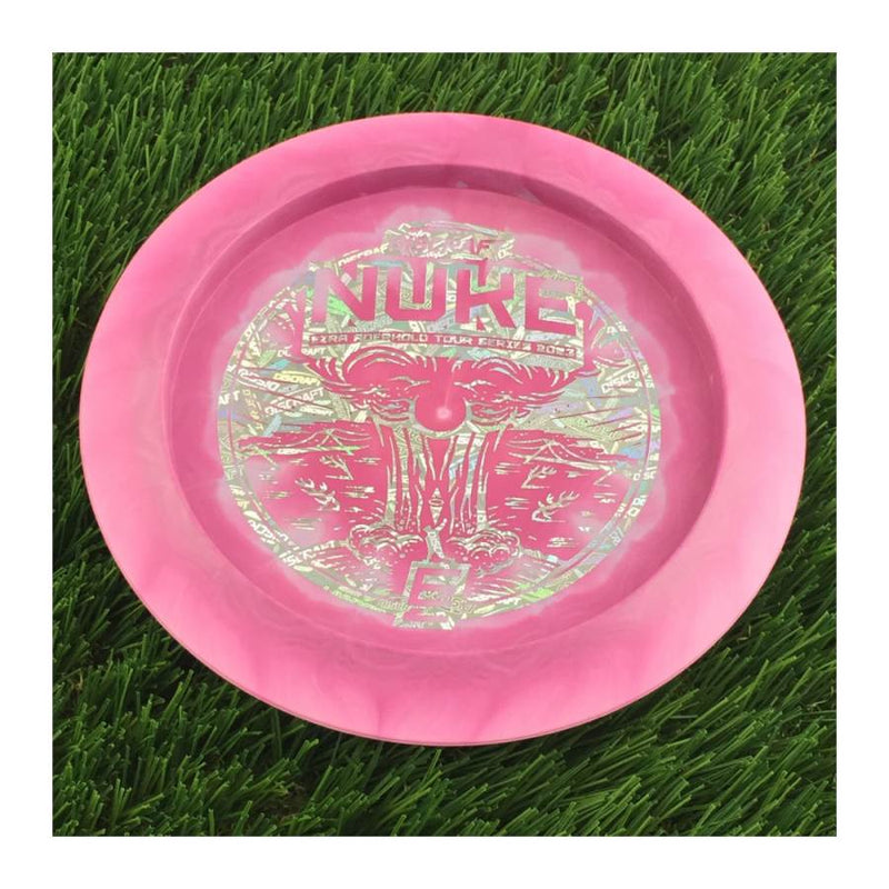 Discraft ESP Swirl Nuke with Ezra Aderhold Tour Series 2023 Stamp - 174g - Solid Pink