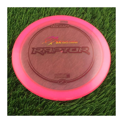 Discraft Elite Z Raptor with PP 29190 5X Paige Pierce World Champion Stamp - 174g - Translucent Pink