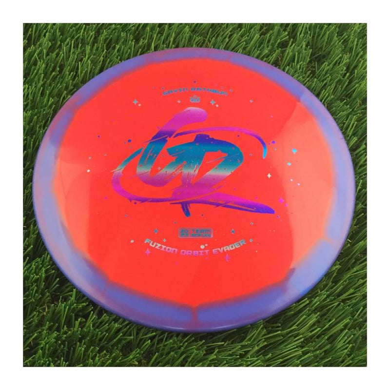 Dynamic Discs Fuzion Orbit Evader with Gavin Rathbun Space Orbit Team Series 2023 Stamp - 173g - Solid Red