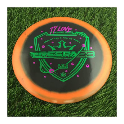 Dynamic Discs Fuzion Orbit Trespass with Ty Love Eyeballs Team Series 2023 Stamp - 173g - Solid Black