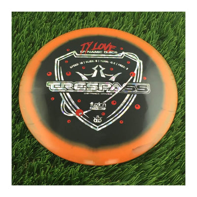 Dynamic Discs Fuzion Orbit Trespass with Ty Love Eyeballs Team Series 2023 Stamp - 173g - Solid Black