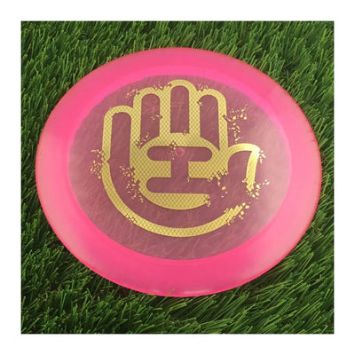 Dynamic Discs Lucid Ice Defender with Handeye Breakaway Stamp - 171g - Translucent Pink