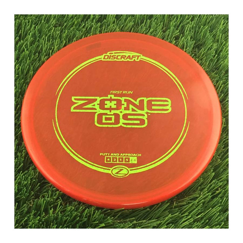 Discraft Elite Z Zone OS with First Run Stamp - 174g - Translucent Red