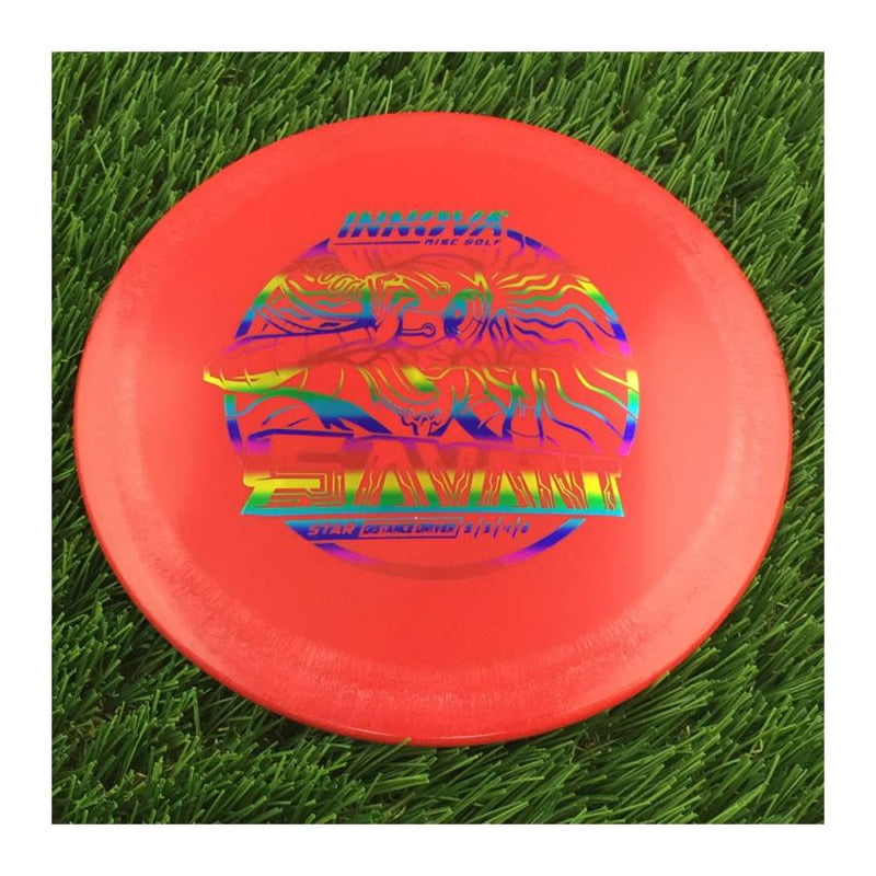 Innova Star Savant with Burst Logo Stock Stamp - 162g - Solid Red