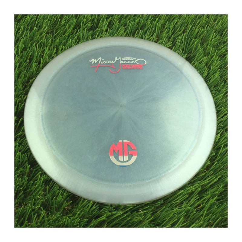 Discraft Elite Z Color Shift Thrasher with Missy Gannon Signature Team Discraft Co-Captain - MG Small Logo Stamp - 172g - Translucent Bluish Grey