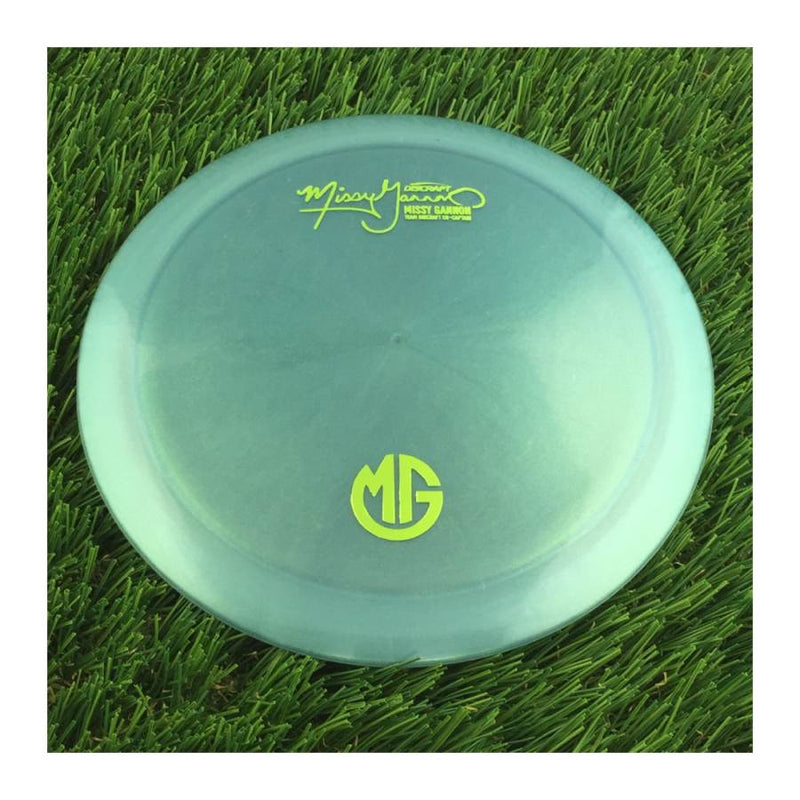 Discraft Elite Z Color Shift Thrasher with Missy Gannon Signature Team Discraft Co-Captain - MG Small Logo Stamp - 174g - Translucent Teal Green