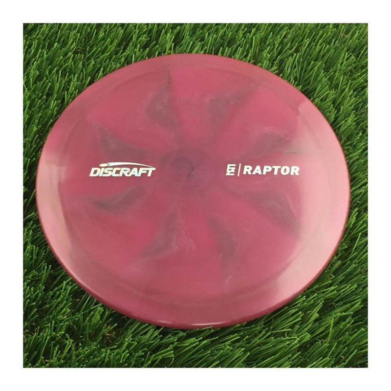 Discraft Elite Z Swirl Raptor with Ezra Aderhold - EZ Small Logo Stamp - 174g - Translucent Merlot Red