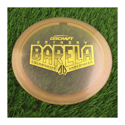 Discraft Elite Z Color Shift Undertaker with Anthony Barela Waves - AB Small Stamp - 172g - Translucent Orangish Brown