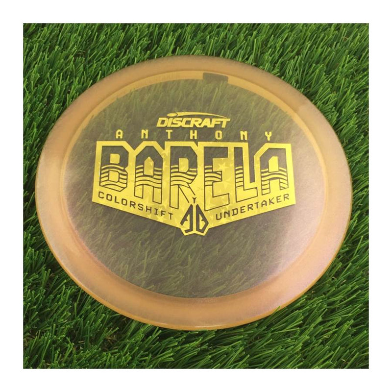 Discraft Elite Z Color Shift Undertaker with Anthony Barela Waves - AB Small Stamp - 172g - Translucent Orangish Brown