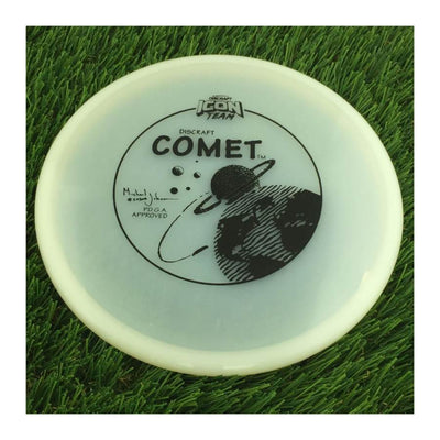 Discraft Elite Z UV Comet with Michael Johansen Signature Icon Team Stamp - 176g - Translucent White