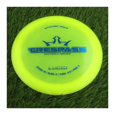 Dynamic Discs Lucid Trespass - 169g - Translucent Yellow