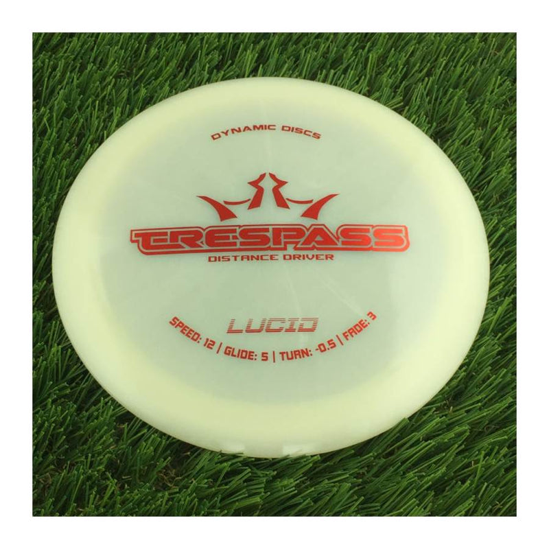 Dynamic Discs Lucid Trespass - 168g - Translucent White