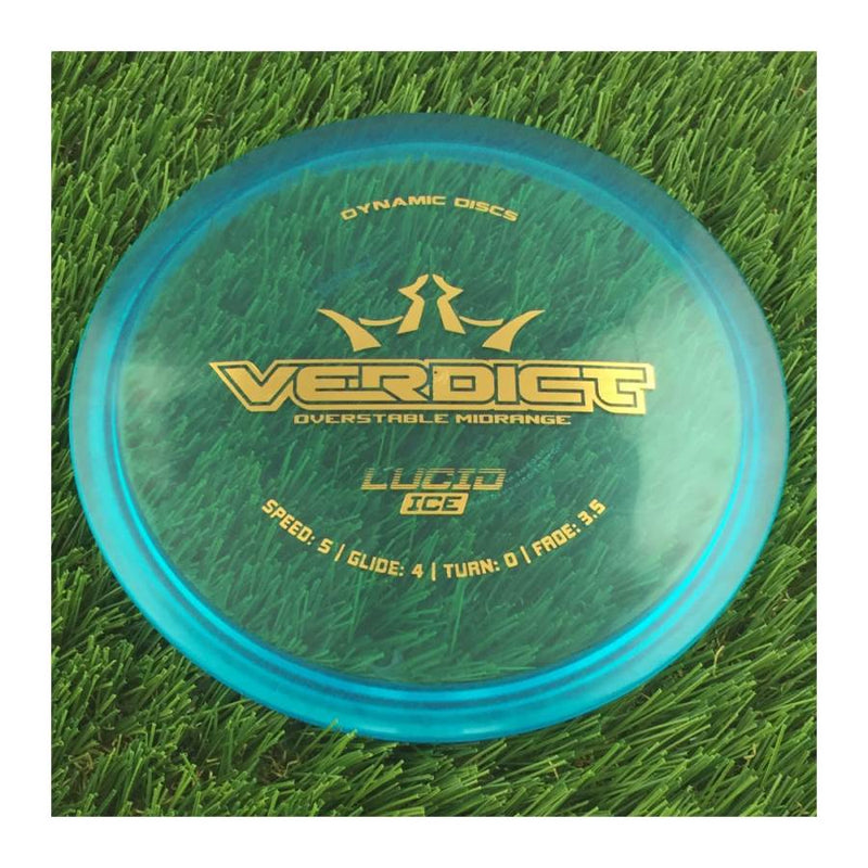 Dynamic Discs Lucid Ice Verdict - 173g - Translucent Blue