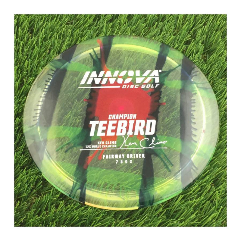 Innova Champion I-Dye Teebird with Ken Climo 12x World Champion Burst Logo Stamp - 171g - Translucent Dyed