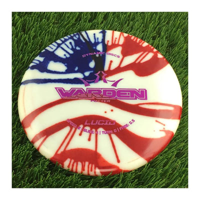 Dynamic Discs Lucid MyDye Warden with Flag Stamp - 175g - Translucent Flag