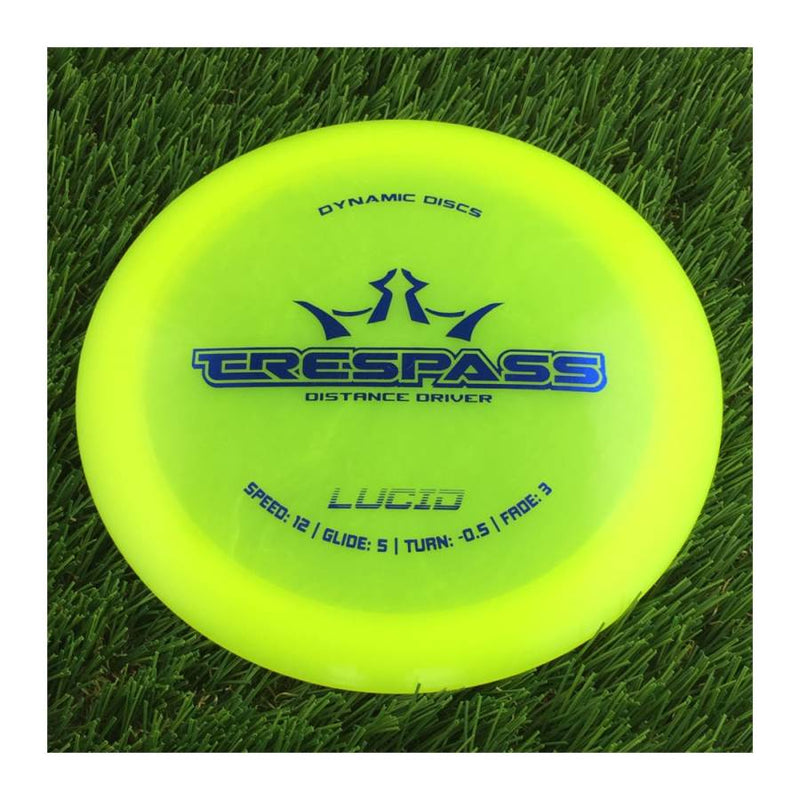 Dynamic Discs Lucid Trespass - 171g - Translucent Yellow