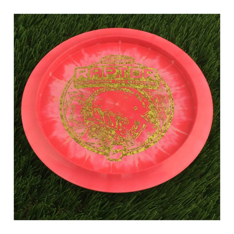 Discraft ESP Swirl Raptor with Aaron Gossage Tour Series 2023 Stamp - 172g - Solid Pink