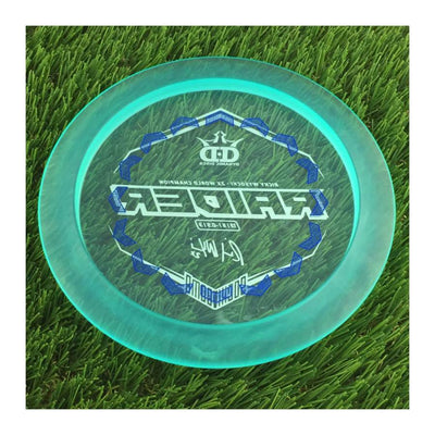 Dynamic Discs Lucid Ice Raider with RickyWysocki - 2X World Champion & Sockibomb Ring Bottom Stamp - 176g - Translucent Blue