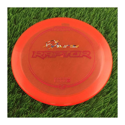 Discraft Elite Z Raptor with PP 29190 5X Paige Pierce World Champion Stamp - 169g - Translucent Red