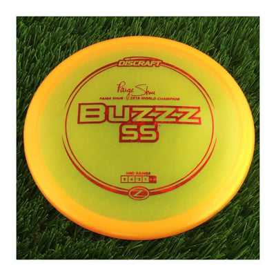 Discraft Elite Z BuzzzSS with Paige Shue - 2018 World Champion Stamp - 169g - Translucent Orange