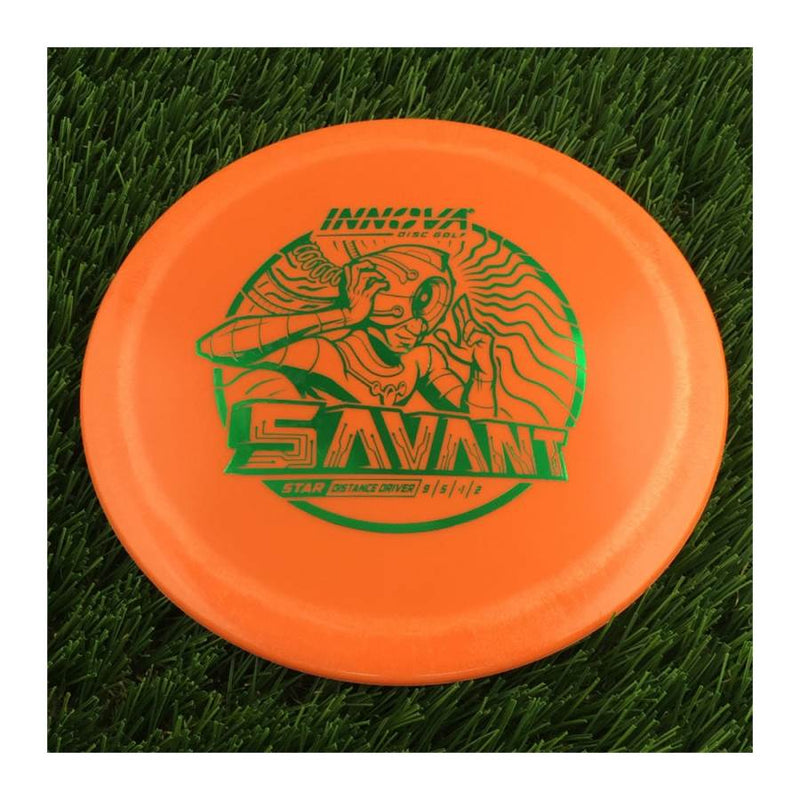 Innova Star Savant with Burst Logo Stock Stamp - 163g - Solid Orange