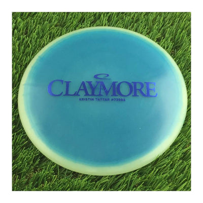 Latitude 64 Opto Orbit Moonshine Glow Claymore with Kristin Tattar #73986 Stamp - 179g - Translucent Blue