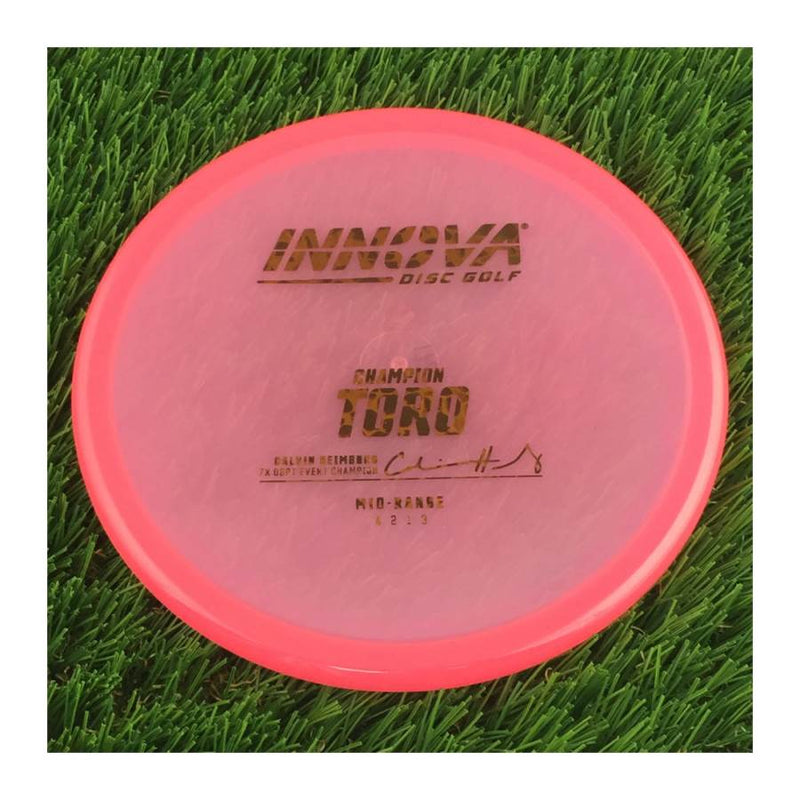 Innova Champion Toro with Calvin Heimburg 7X DGPT Event Champion Stamp - 172g - Translucent Pink