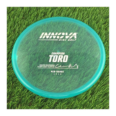 Innova Champion Toro with Calvin Heimburg 7X DGPT Event Champion Stamp - 175g - Translucent Blue