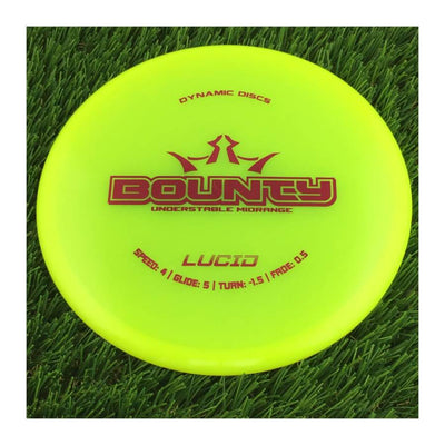 Dynamic Discs Lucid Bounty - 178g - Translucent Yellow