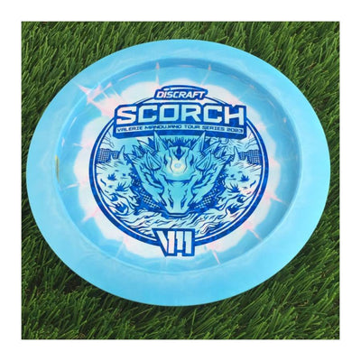 Discraft ESP Swirl Scorch with Valerie Mandujano Tour Series 2023 Stamp - 172g - Solid Blue