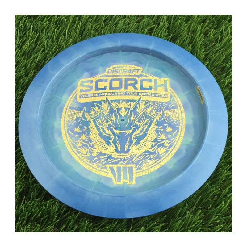 Discraft ESP Swirl Scorch with Valerie Mandujano Tour Series 2023 Stamp - 174g - Solid Blue