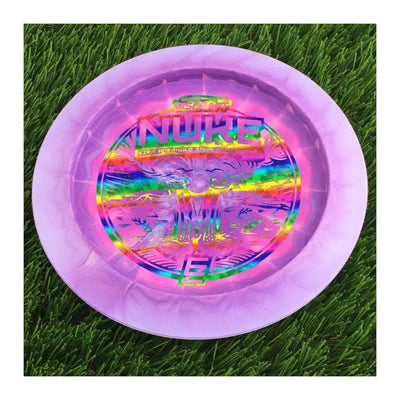 Discraft ESP Swirl Nuke with Ezra Aderhold Tour Series 2023 Stamp - 174g - Solid Purple