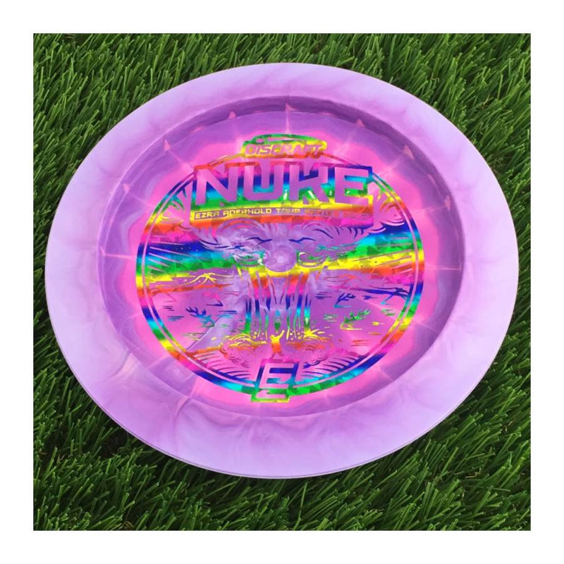 Discraft ESP Swirl Nuke with Ezra Aderhold Tour Series 2023 Stamp - 174g - Solid Purple