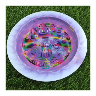 Discraft ESP Swirl Nuke with Ezra Aderhold Tour Series 2023 Stamp - 174g - Solid Purple