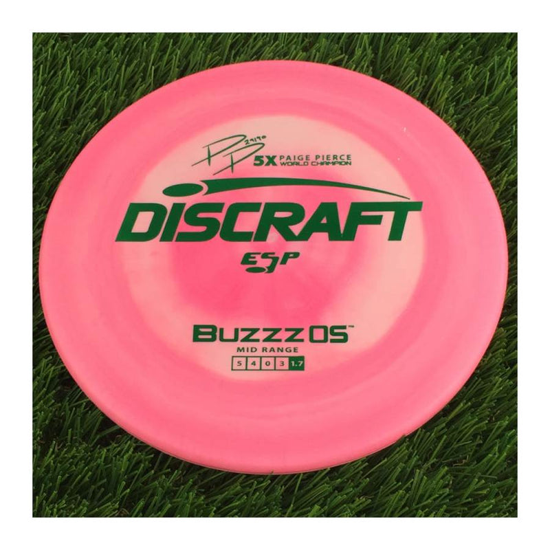 Discraft ESP BuzzzOS with PP 29190 5X Paige Pierce World Champion Stamp - 177g - Solid Pink