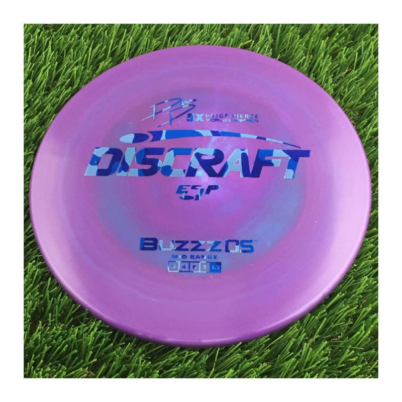 Discraft ESP BuzzzOS with PP 29190 5X Paige Pierce World Champion Stamp - 177g - Solid Purple