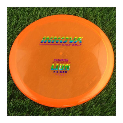 Innova Champion Lion with Burst Logo Stock Stamp - 171g - Translucent Orange