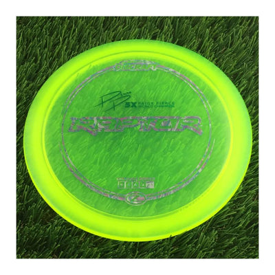 Discraft Elite Z Raptor with PP 29190 5X Paige Pierce World Champion Stamp - 172g - Translucent Yellow