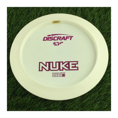 Discraft ESP Nuke with Dye Line Blank Top Bottom Stamp - 174g - Solid White