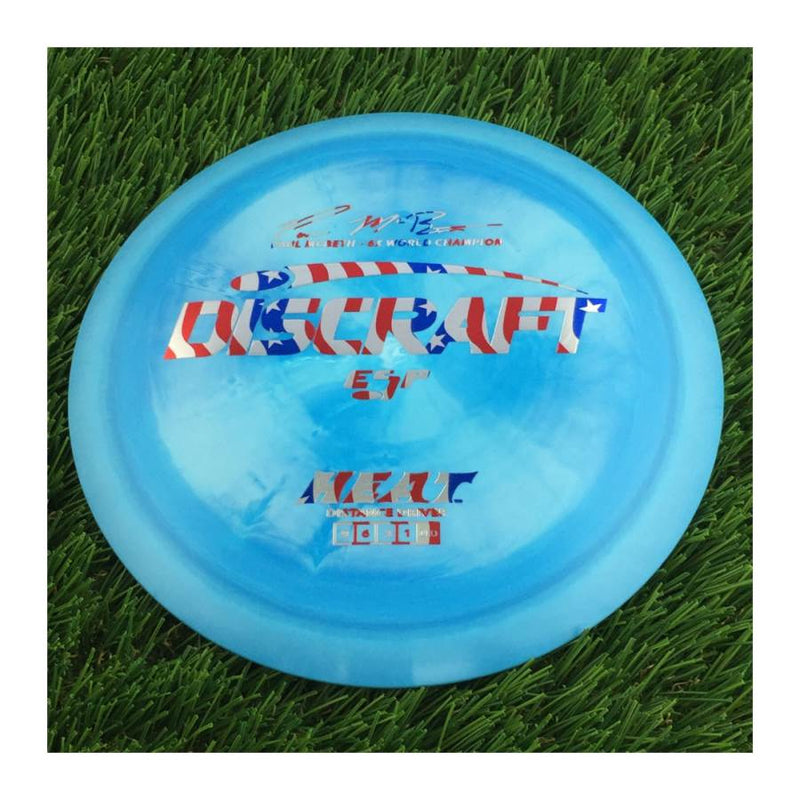 Discraft ESP Heat with Paul McBeth - 6x World Champion Signature Stamp - 170g - Solid Blue