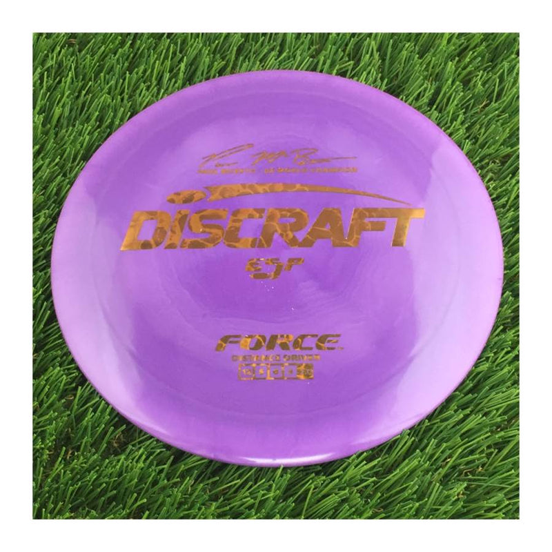 Discraft ESP Force with Paul McBeth - 6x World Champion Signature Stamp - 173g - Solid Purple