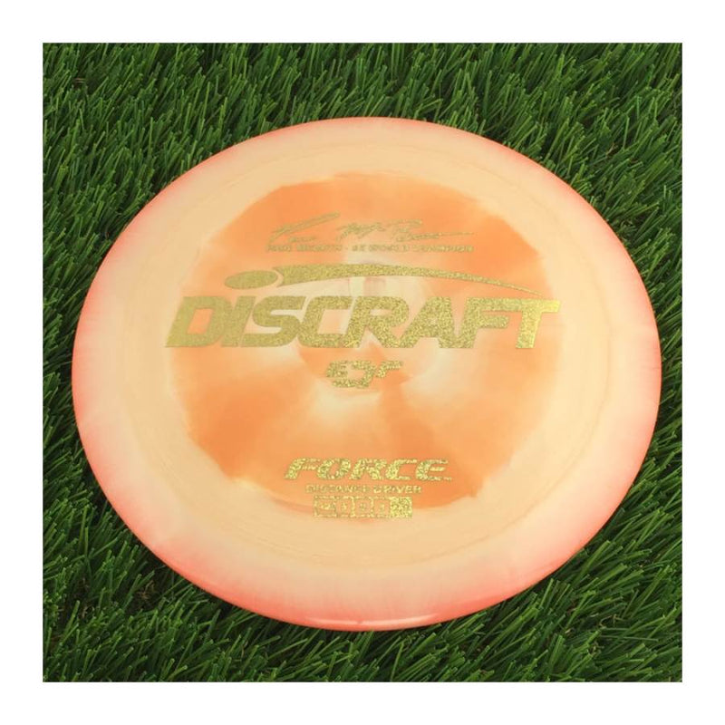 Discraft ESP Force with Paul McBeth - 6x World Champion Signature Stamp - 170g - Solid Orange