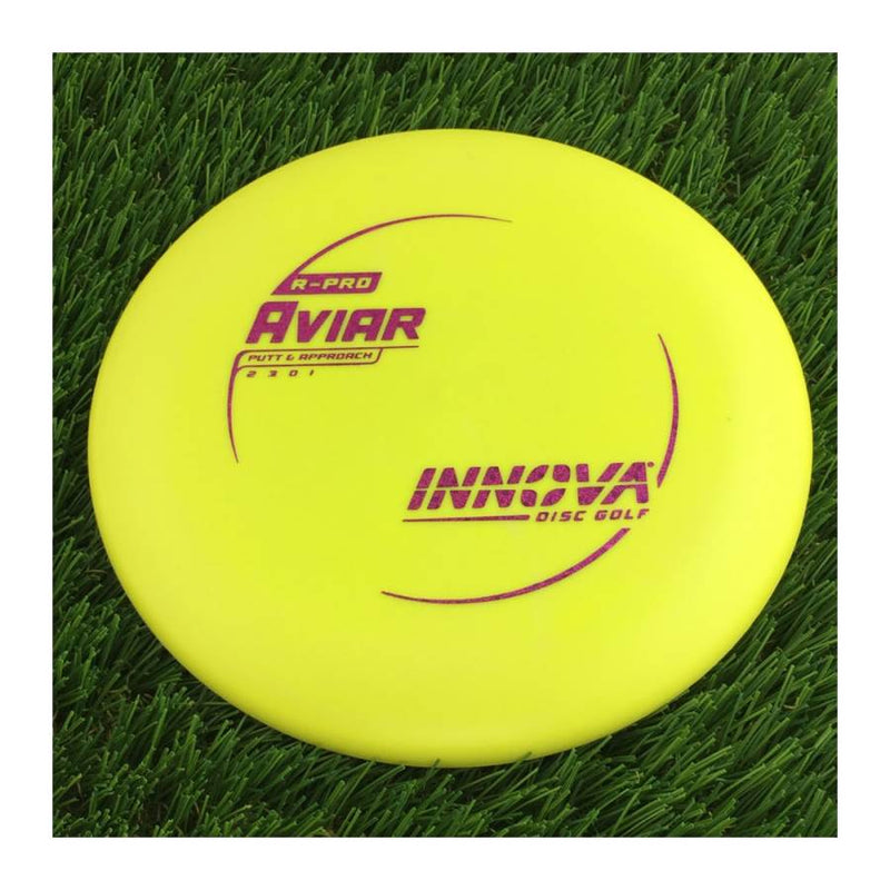 Innova R-Pro Aviar Putter with Burst Logo Stock Stamp - 175g - Solid Yellow