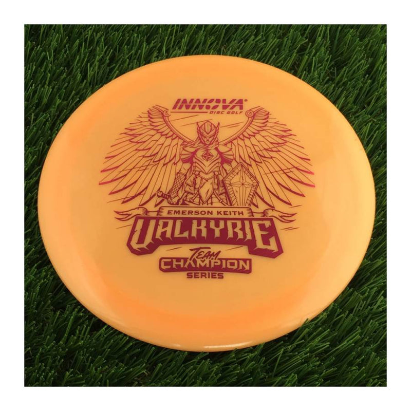 Innova Proto Glow Star Valkyrie with Emerson Keith Team Champion Tour Series 2024 Stamp - 175g - Solid Orange