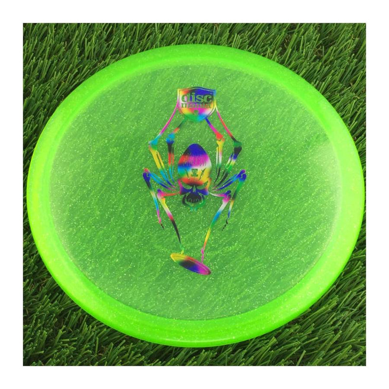 Discmania Italian C-Line Metal Flake MD3 Reinvented with Limited Edition Spider Stamp - 175g - Translucent Green