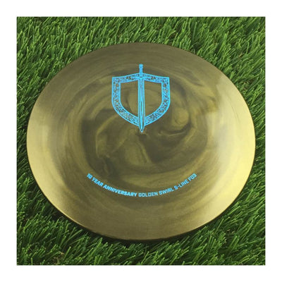 Discmania Golden Swirl S-Line FD3 with 10 Year Anniversary Sword and Shield Stamp - 173g - Solid Gold