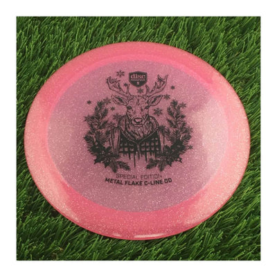 Discmania C-Line Metal Flake DD Reinvented with Holiday Reindeer Special Edition Stamp - 176g - Translucent Pink